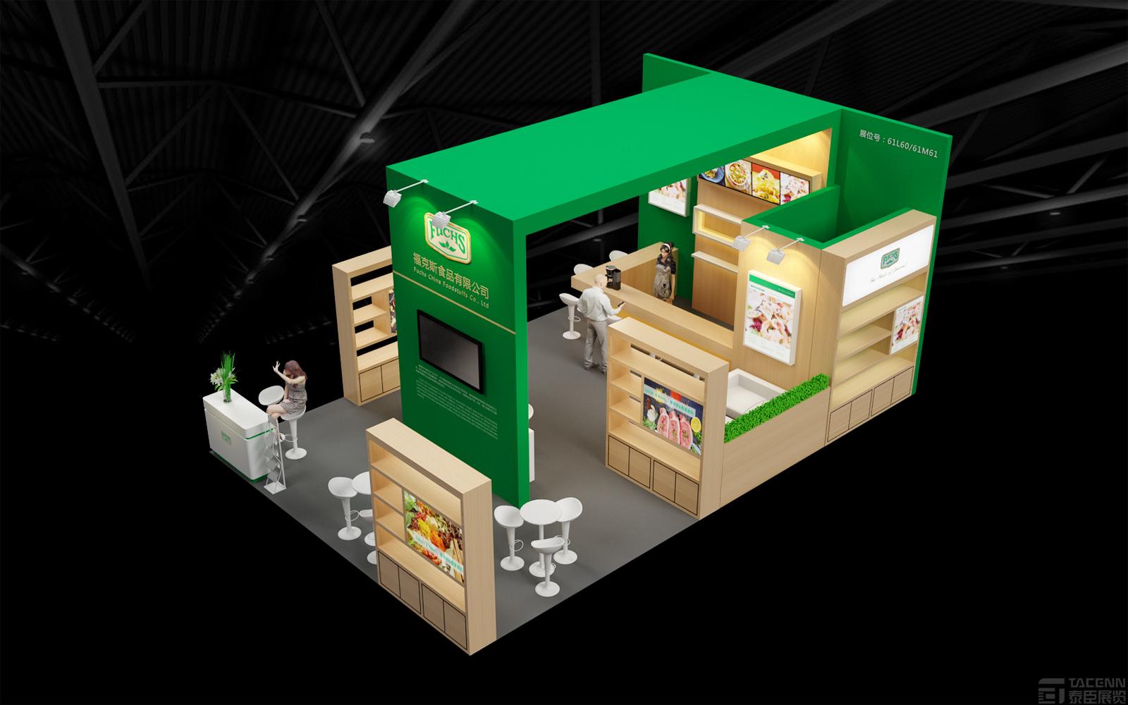 上海福克斯食品展臺(tái)設(shè)計(jì)